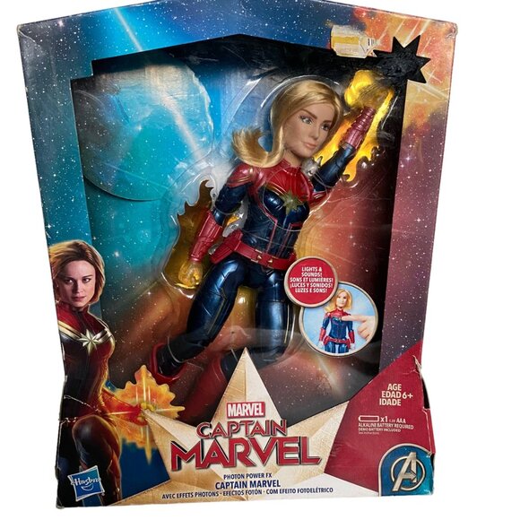 Avengers Captain Marvel Photon Power FX Electronic Super Hero Action Figure Doll - Picture 7 of 10